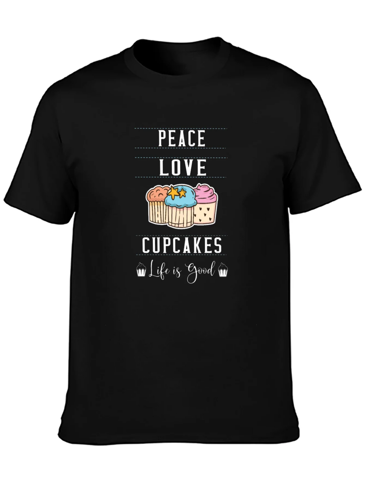 Peace Love Cupcakes T-Shirt - Life is Good product image 6