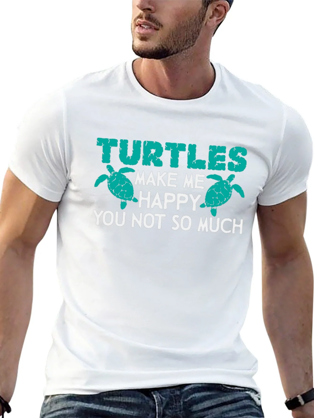 Turtles Make Me Happy Graphic Tee product image 4