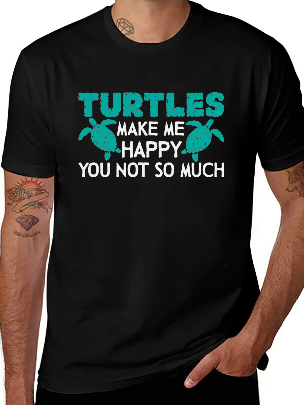 Turtles Make Me Happy Graphic Tee product image 1