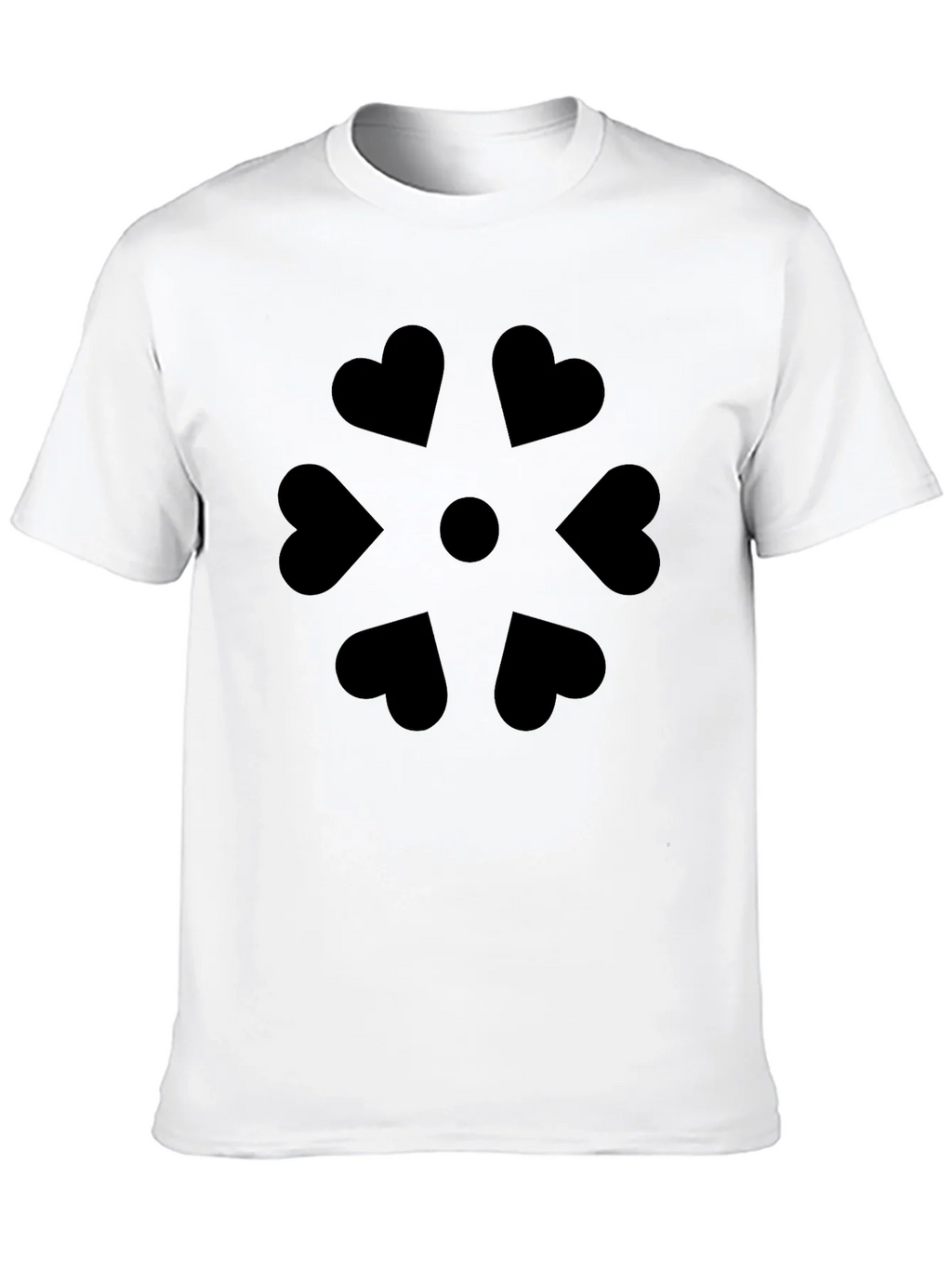 Heart Petal Graphic Black T-Shirt product image 12