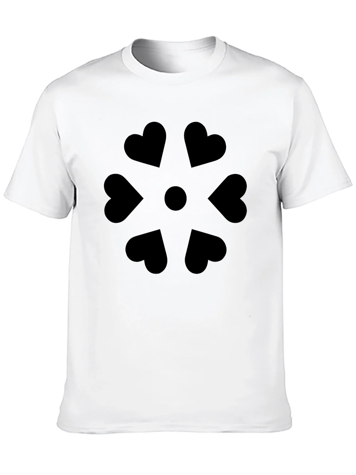 Heart Petal Graphic Black T-Shirt product image 12