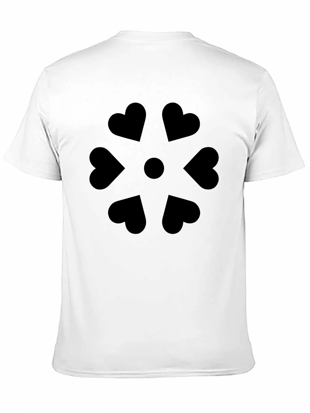 Heart Petal Graphic Black T-Shirt product image 2