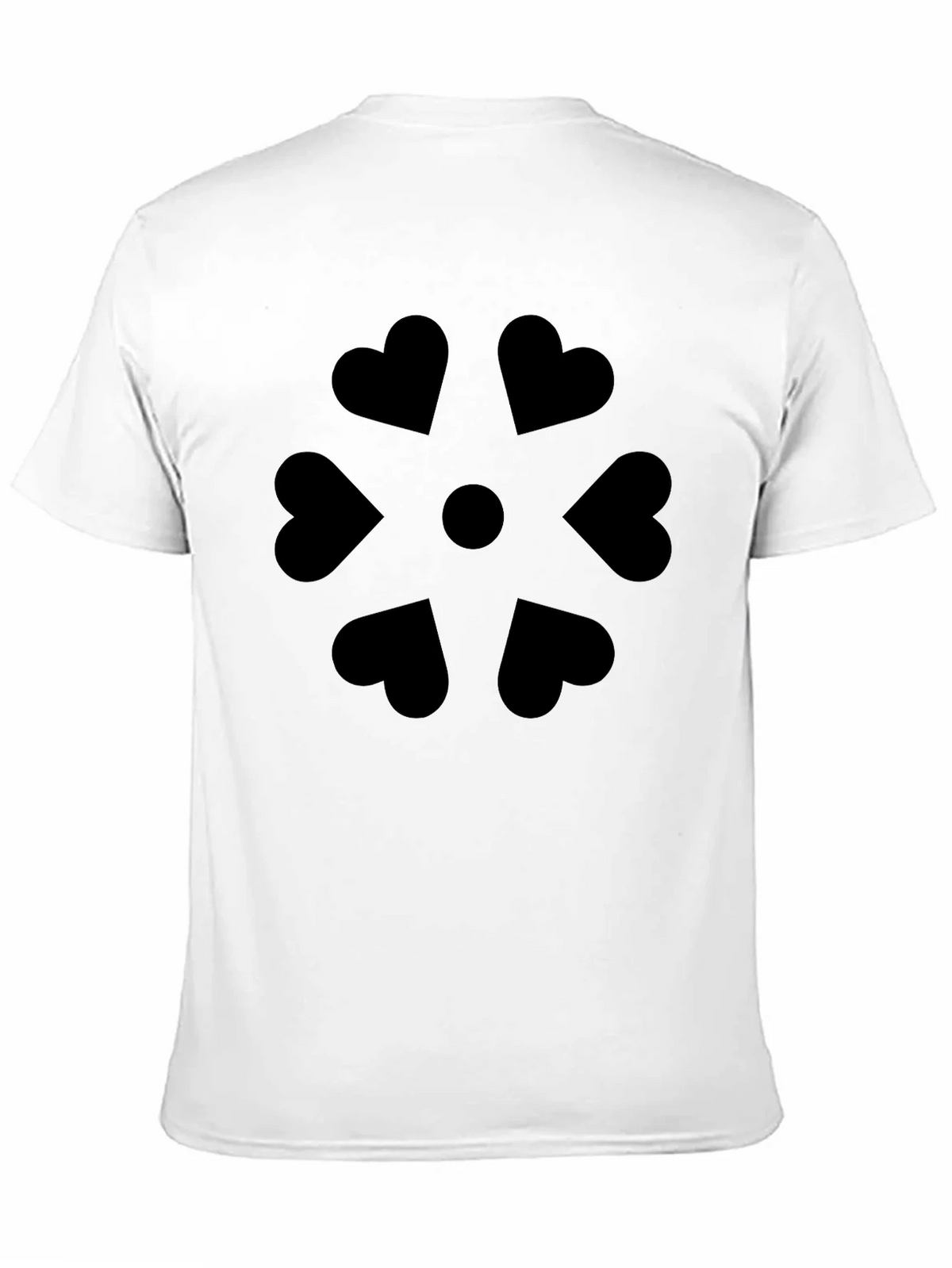 Heart Petal Graphic Black T-Shirt product image 2