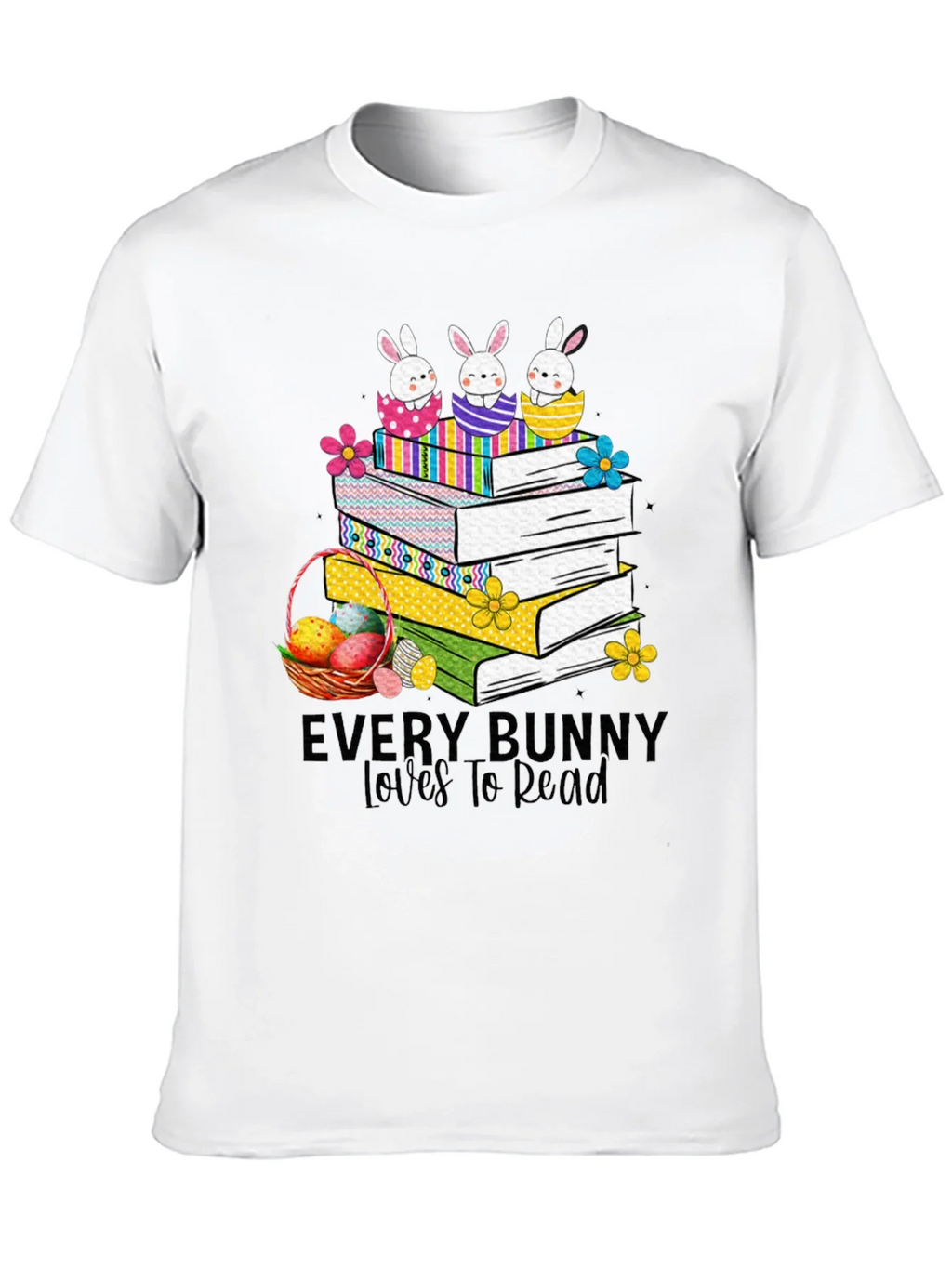 Every Bunny Loves to Read Easter T-Shirt product image 12