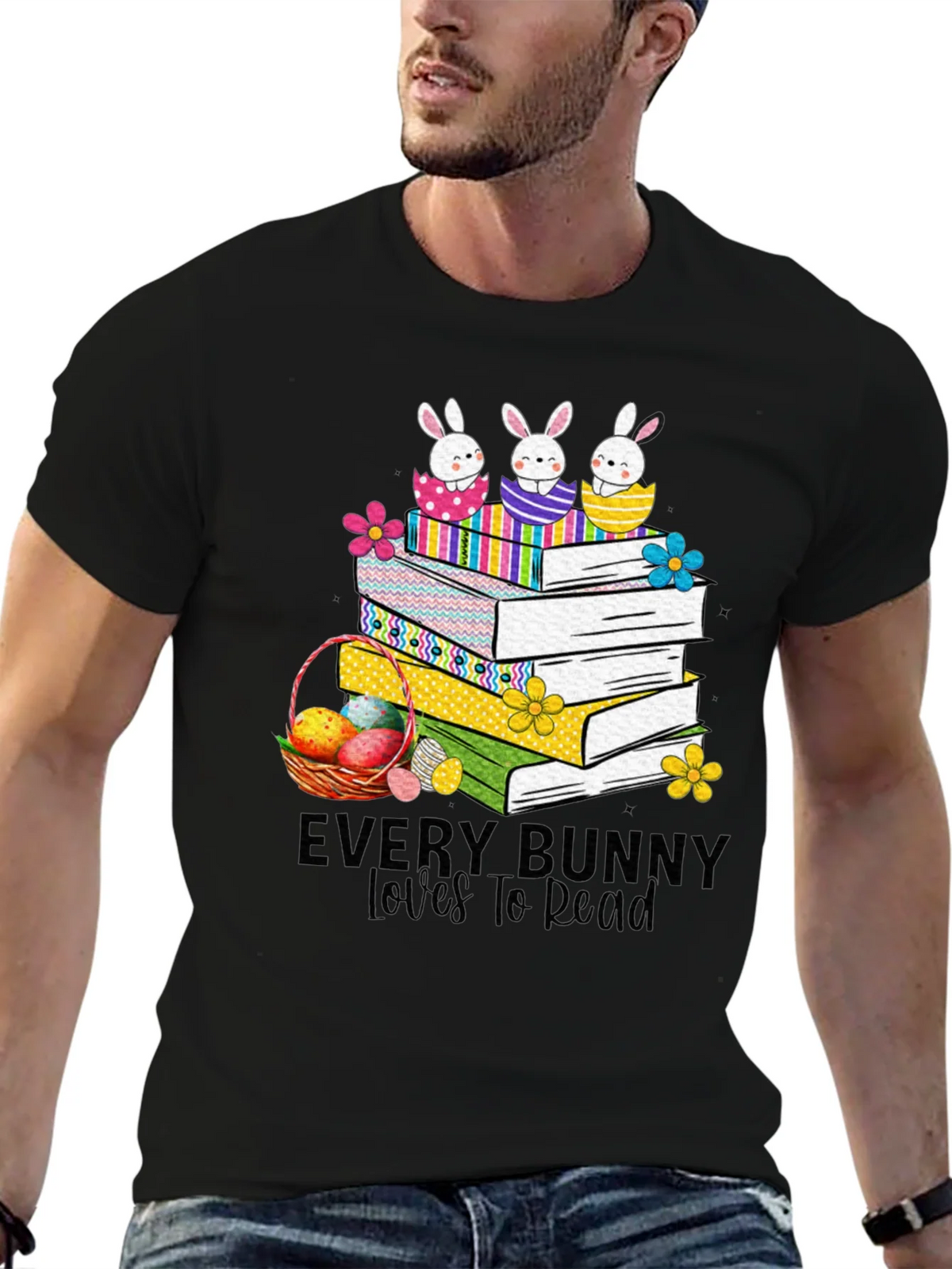 Every Bunny Loves to Read Easter T-Shirt product image 9