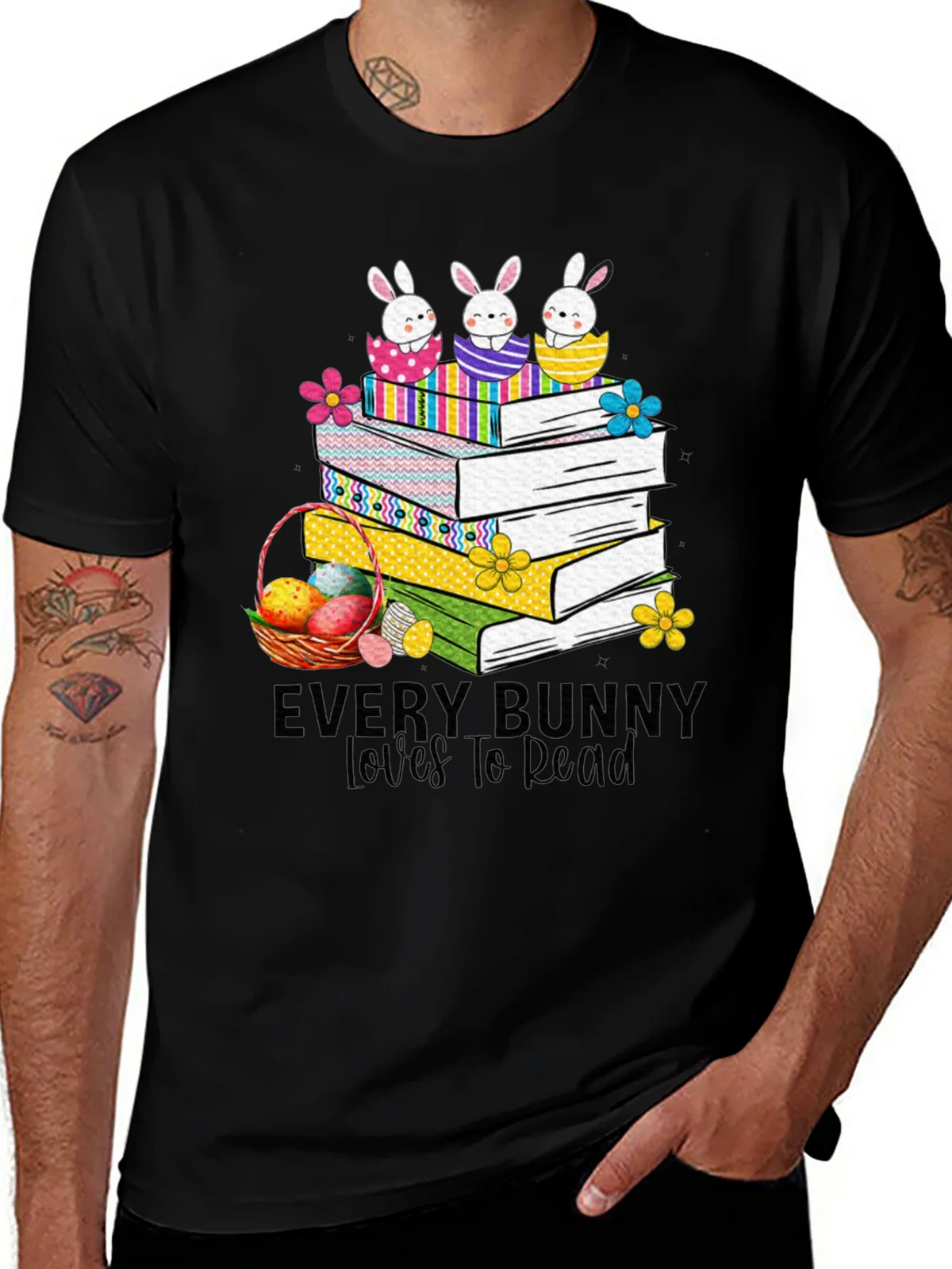 Every Bunny Loves to Read Easter T-Shirt product image 1