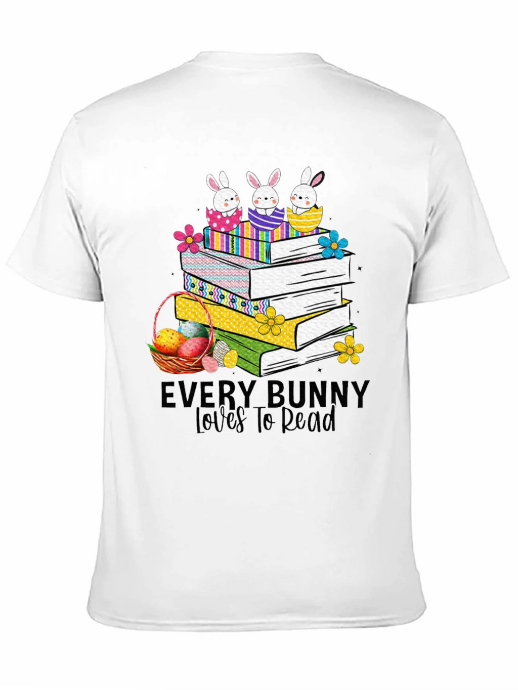 Every Bunny Loves to Read Easter T-Shirt product image 2