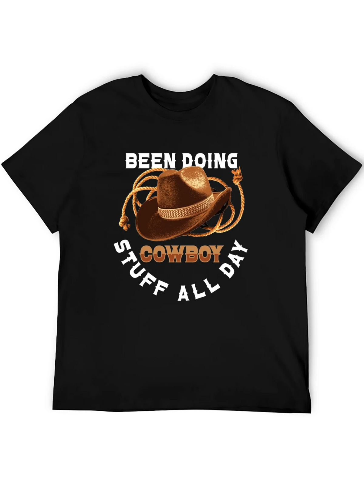Cowboy T-Shirt: Doing Cowboy Stuff All Day Graphic Tee