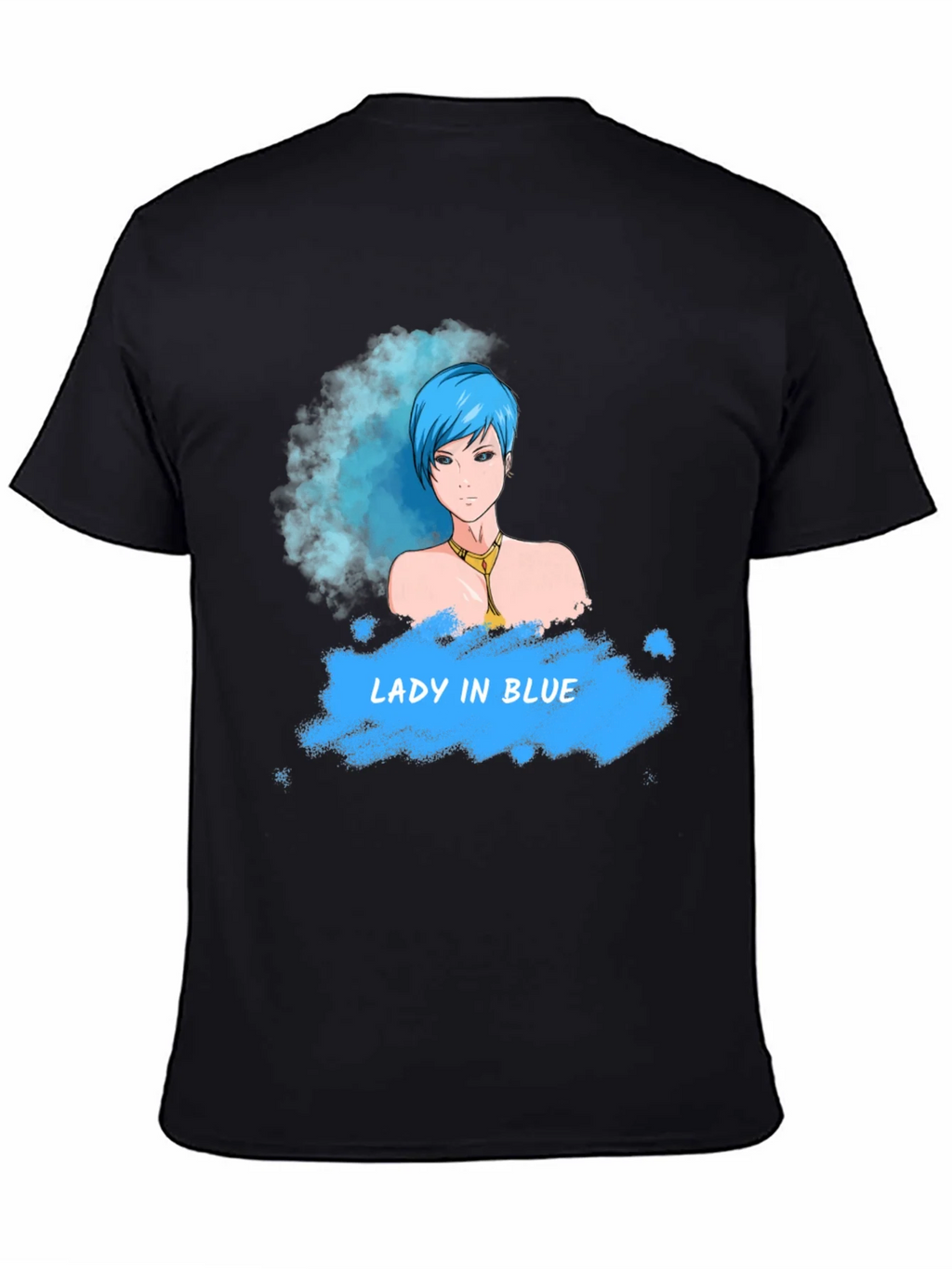 Lady in Blue T-Shirt - Unique Graphic Tee for Casual Wear product image 7