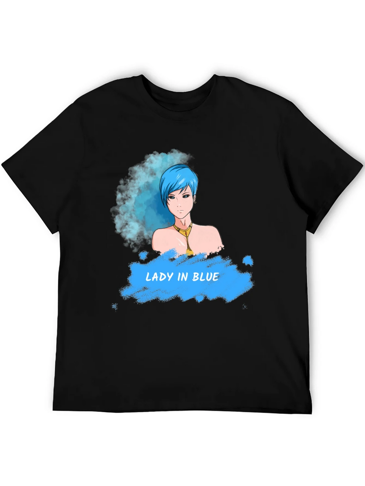 Lady in Blue T-Shirt - Unique Graphic Tee for Casual Wear product image 8
