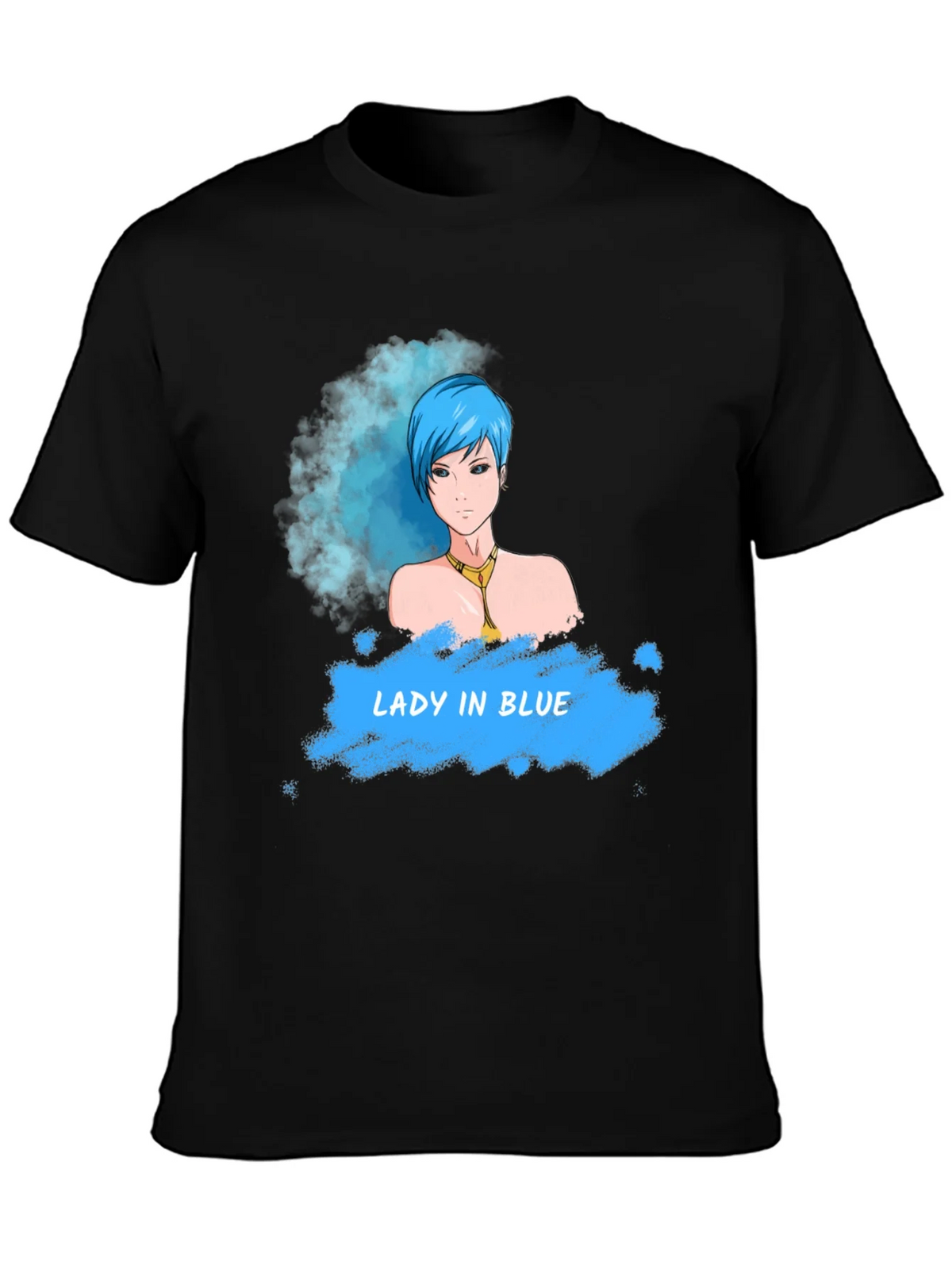 Lady in Blue T-Shirt - Unique Graphic Tee for Casual Wear product image 6