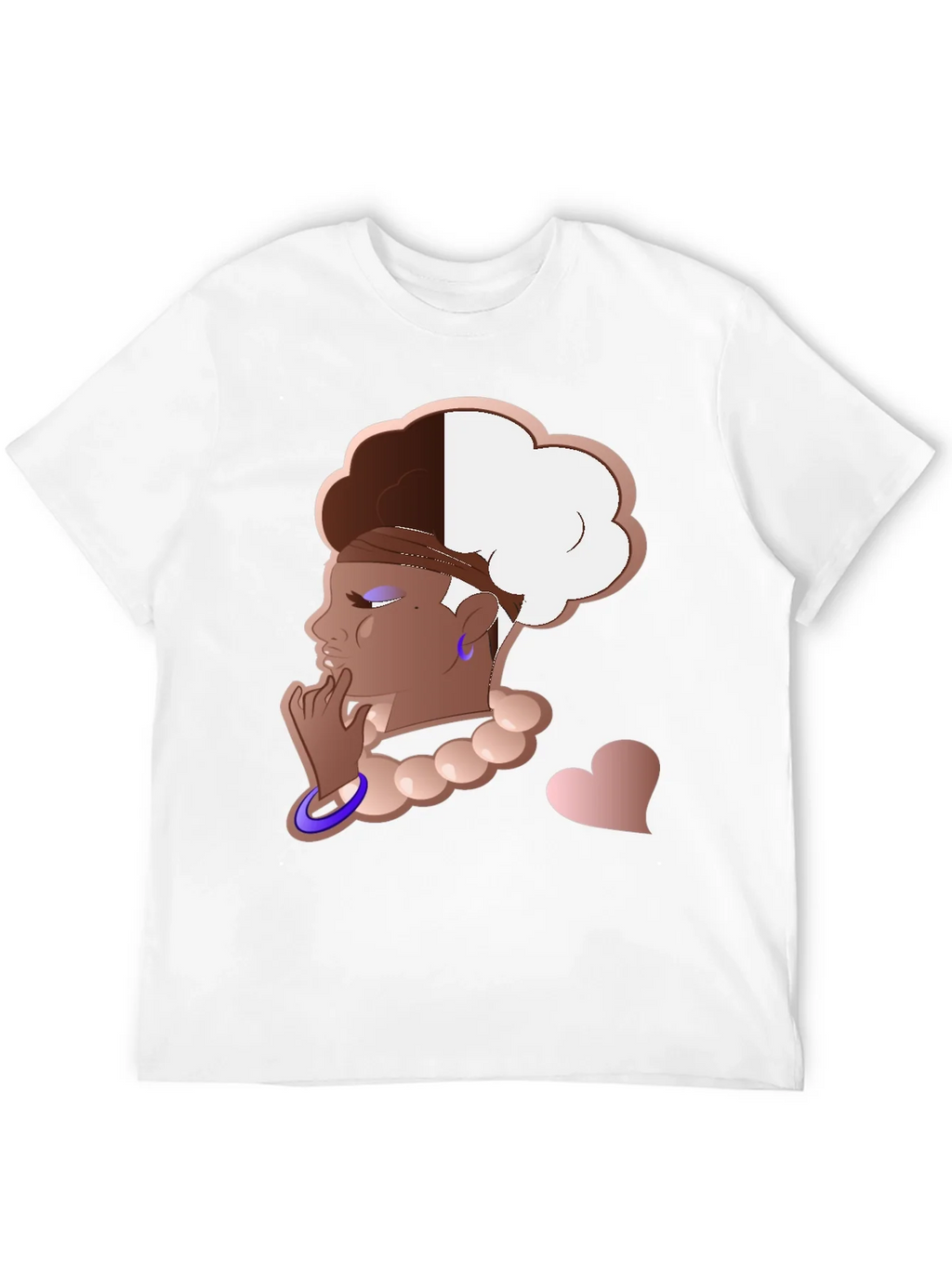 Stylish Graphic Tee - Afro Puff Design product image 3