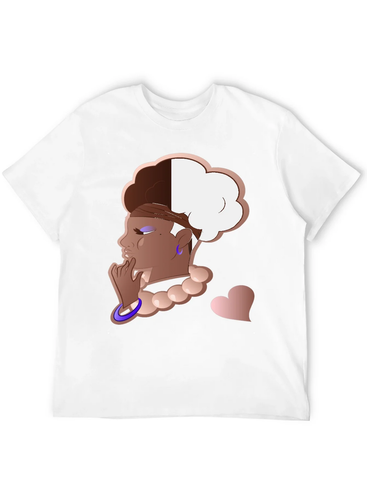Stylish Graphic Tee - Afro Puff Design product image 3