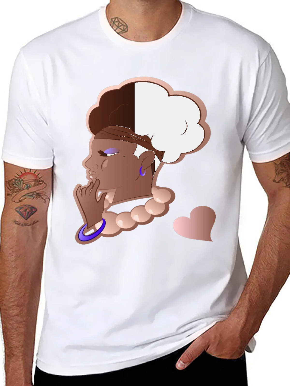 Stylish Graphic Tee - Afro Puff Design product image 10