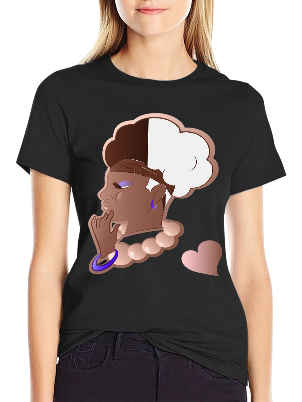 Stylish Graphic Tee - Afro Puff Design product image 5