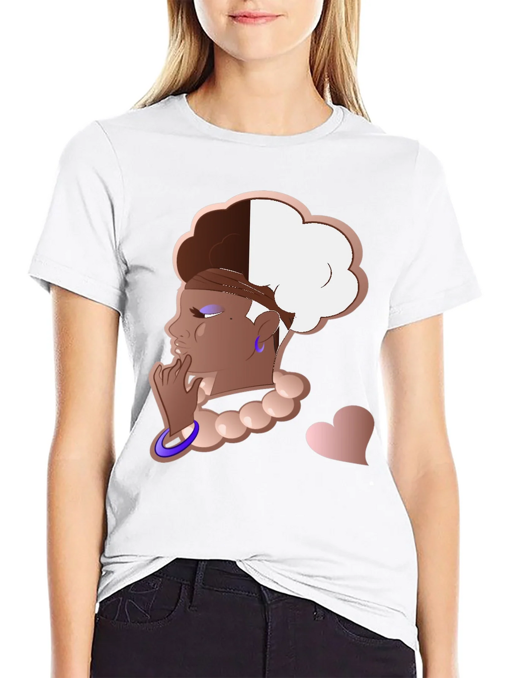 Stylish Graphic Tee - Afro Puff Design product image 11