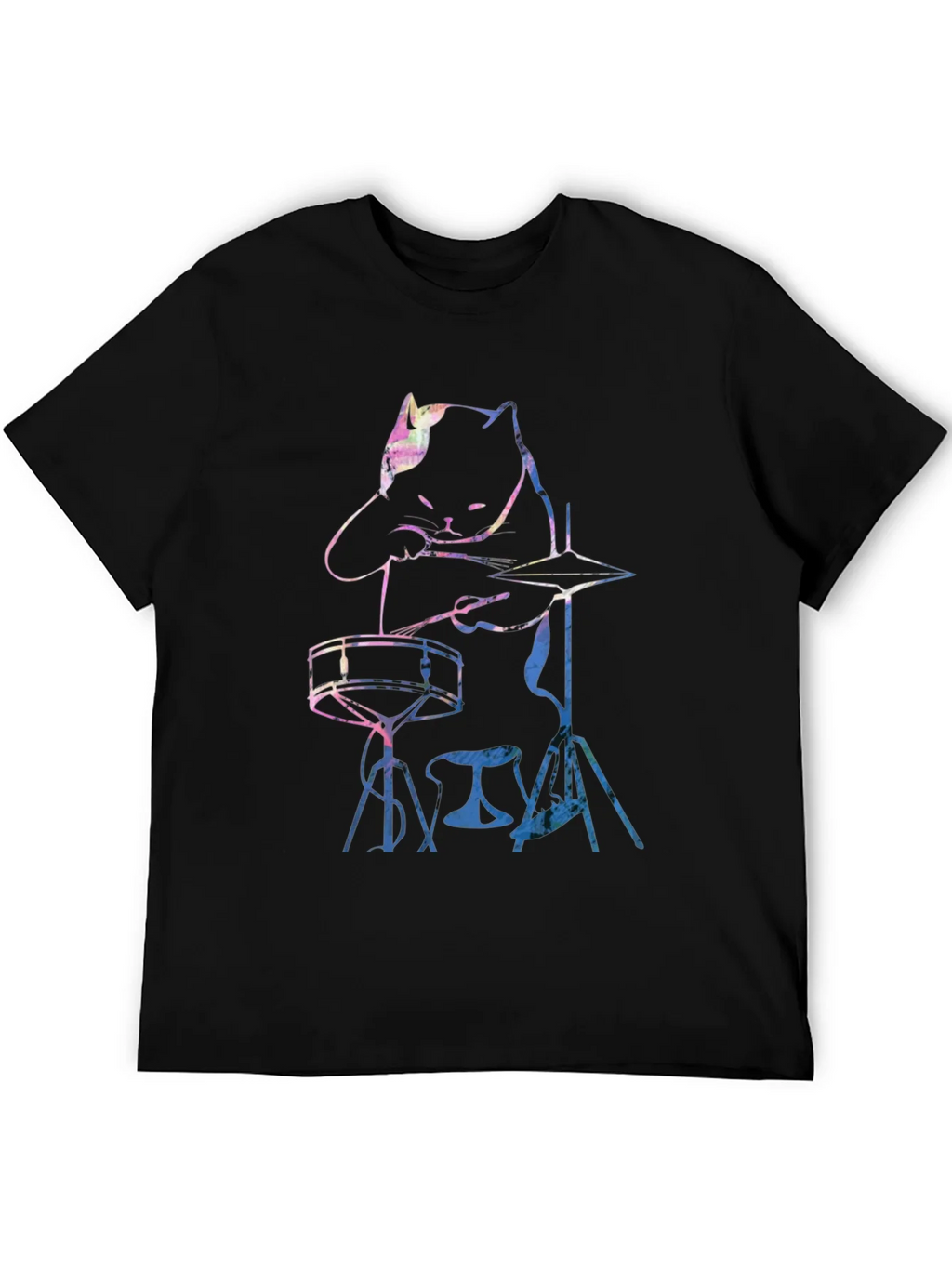 Cool Cat Drummer Graphic Tee product image 8