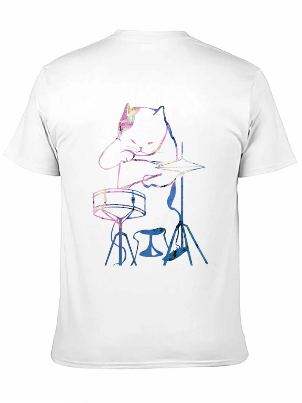 Cool Cat Drummer Graphic Tee product image 2