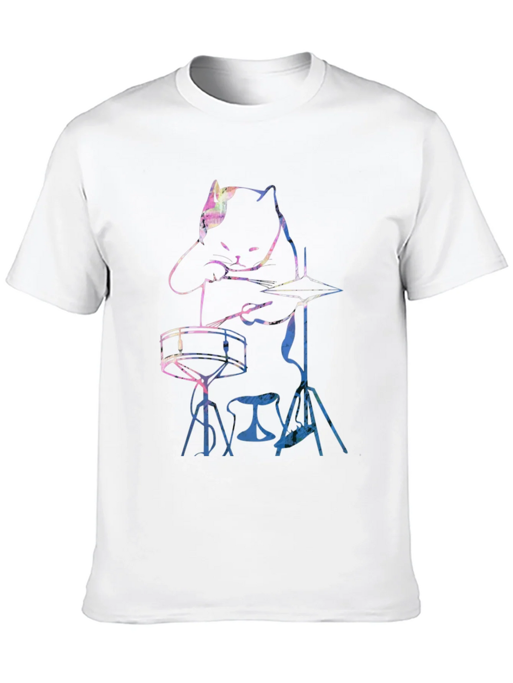 Cool Cat Drummer Graphic Tee product image 12