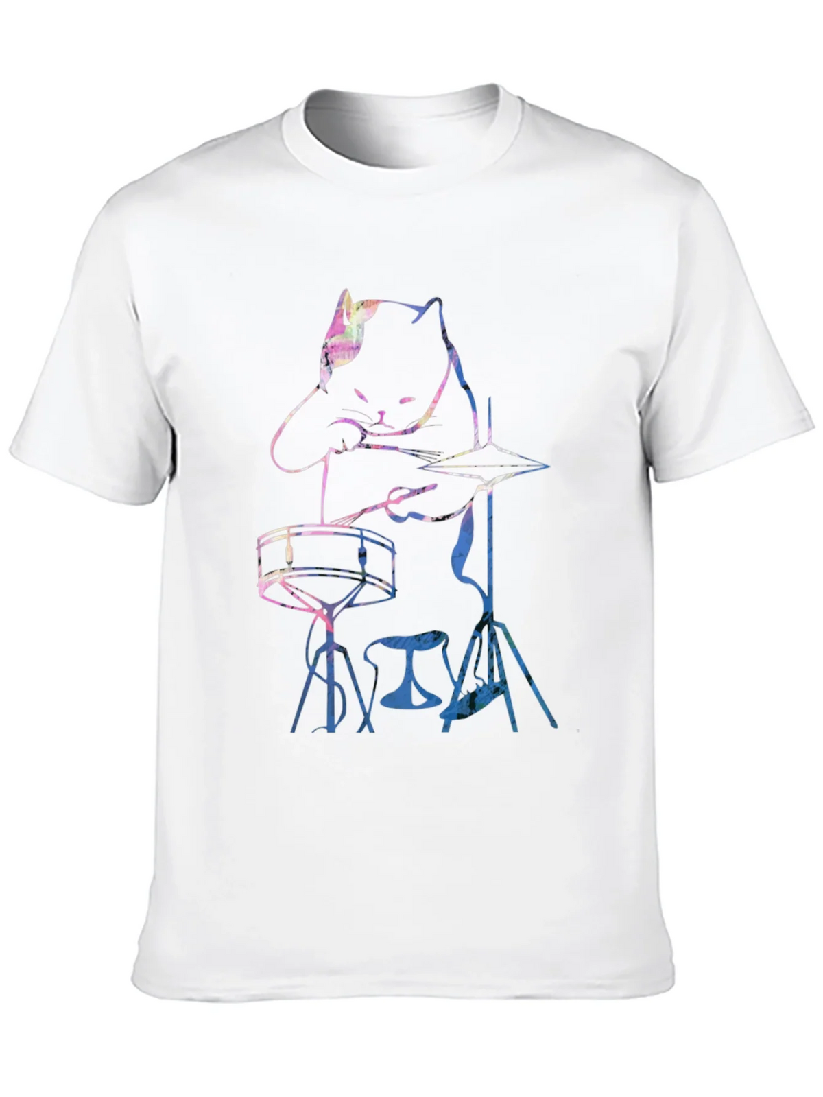 Cool Cat Drummer Graphic Tee product image 12