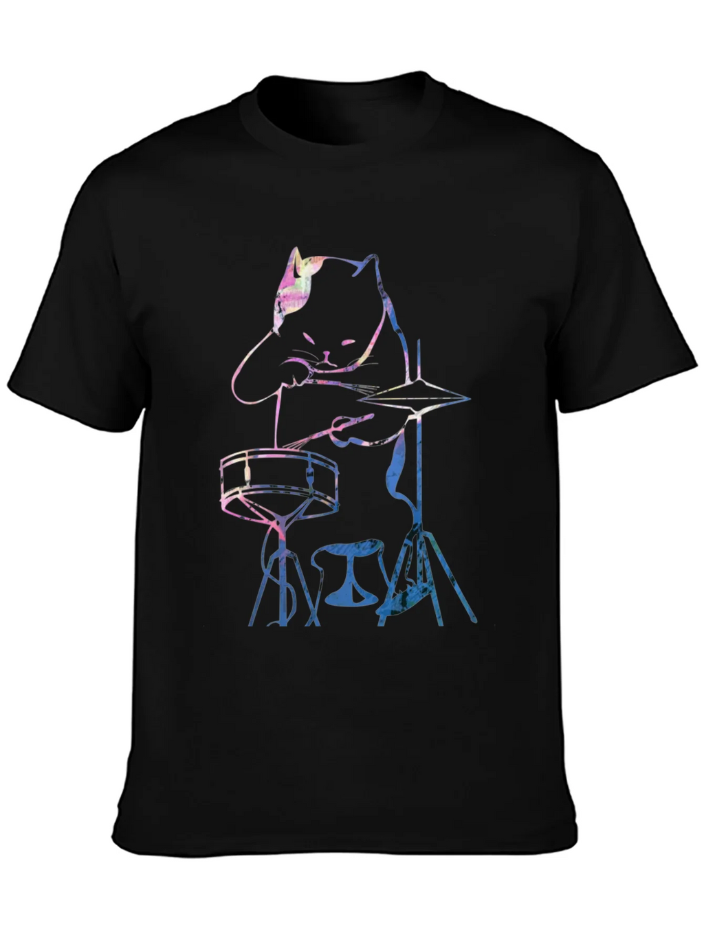 Cool Cat Drummer Graphic Tee product image 6