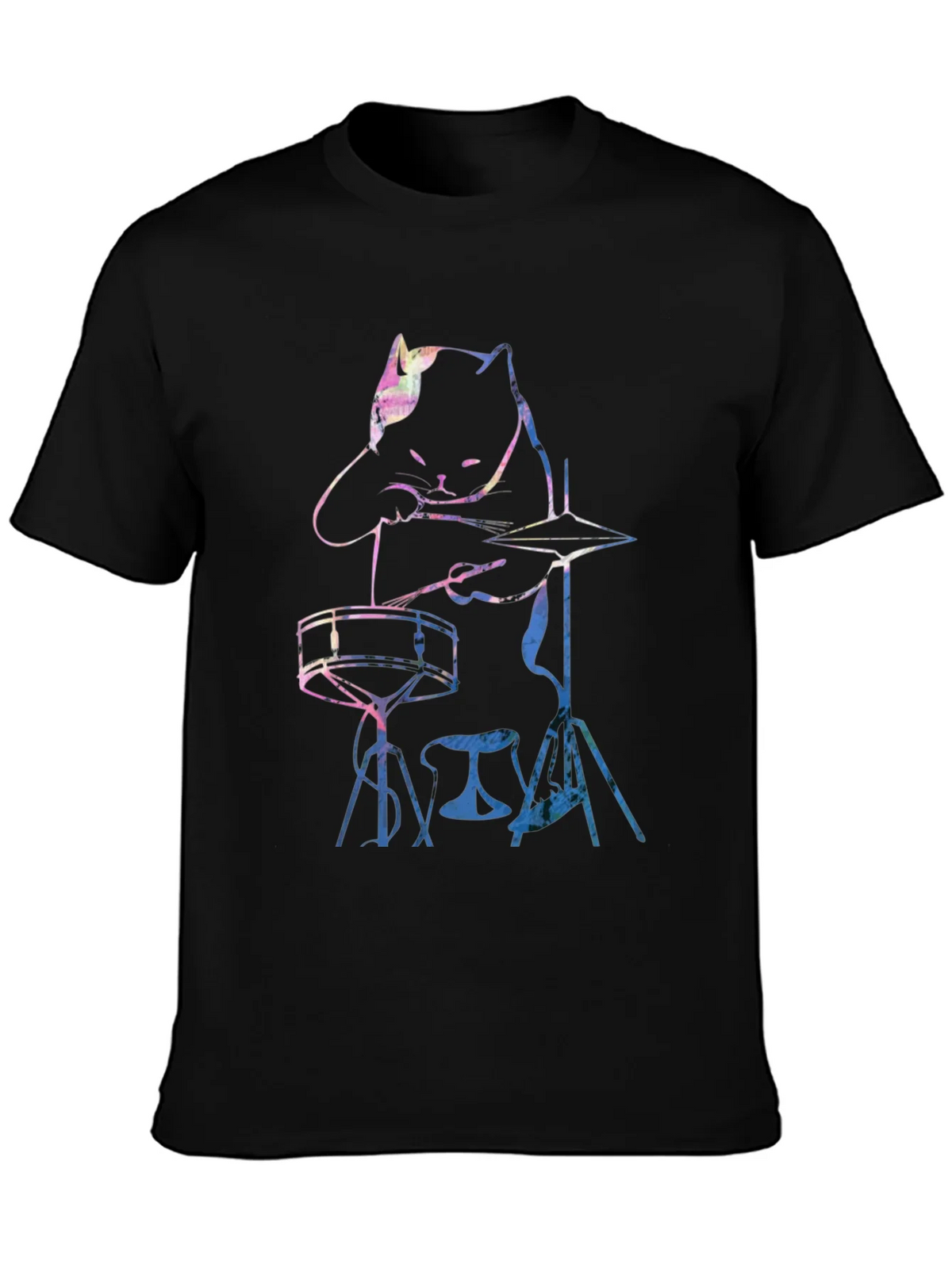 Cool Cat Drummer Graphic Tee product image 6