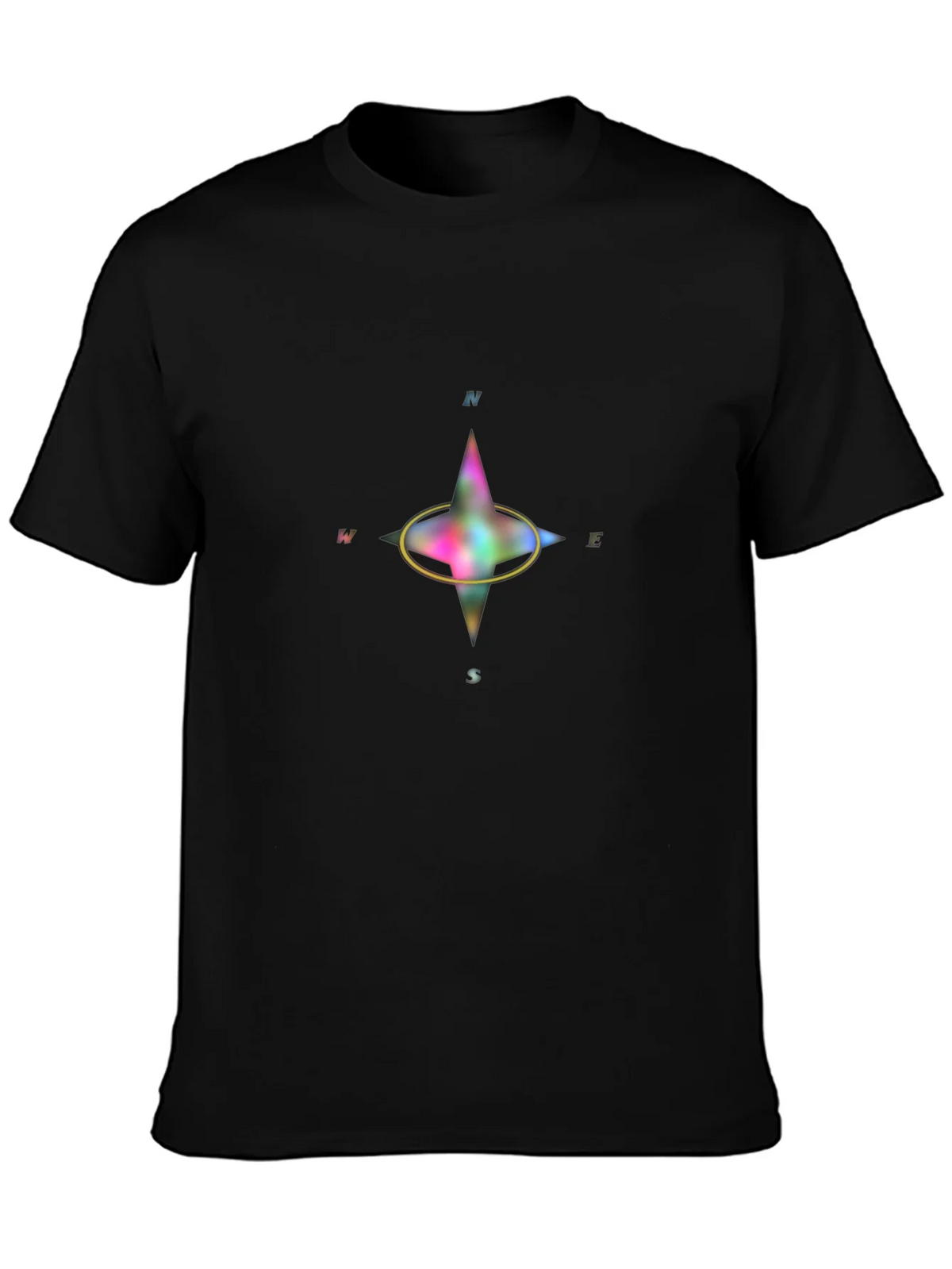 Compass Graphic T-Shirt - Black Casual Wear product image 6