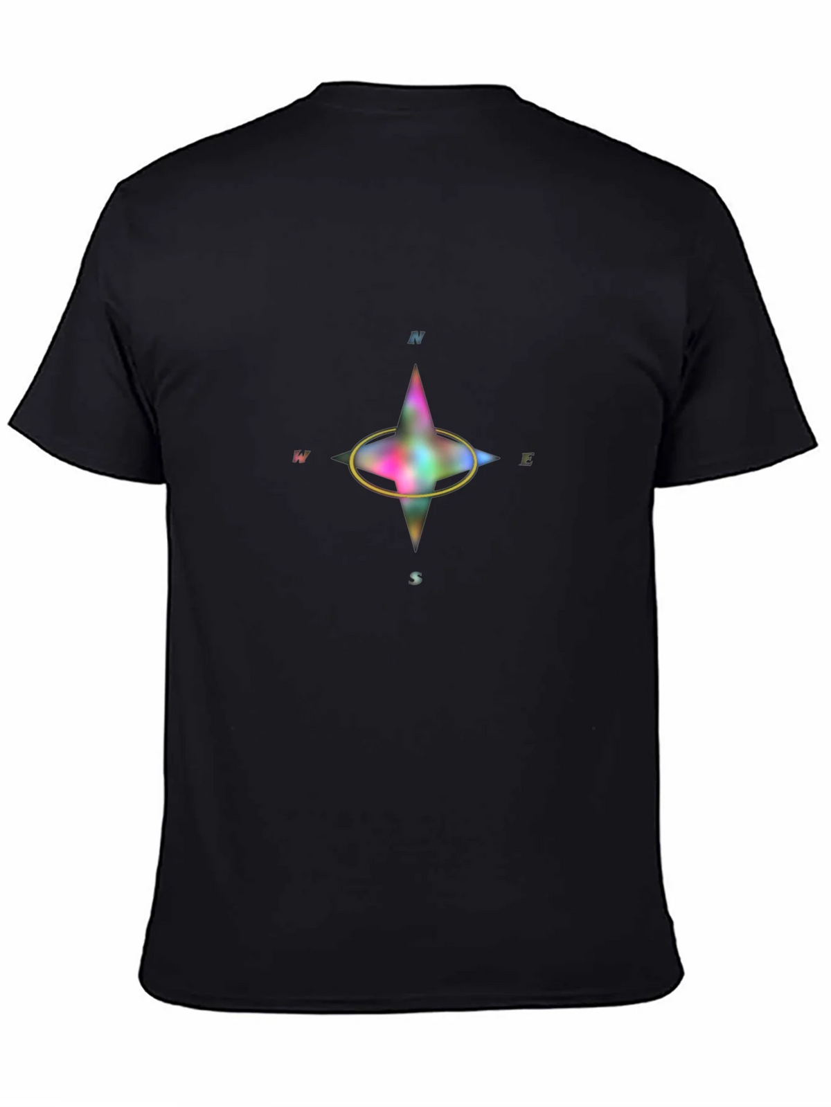 Compass Graphic T-Shirt - Black Casual Wear product image 7