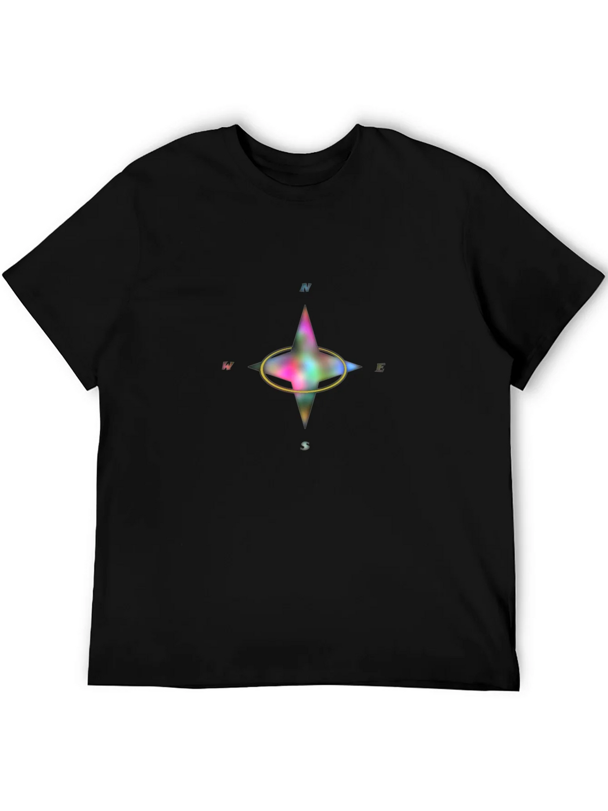 Compass Graphic T-Shirt - Black Casual Wear product image 8
