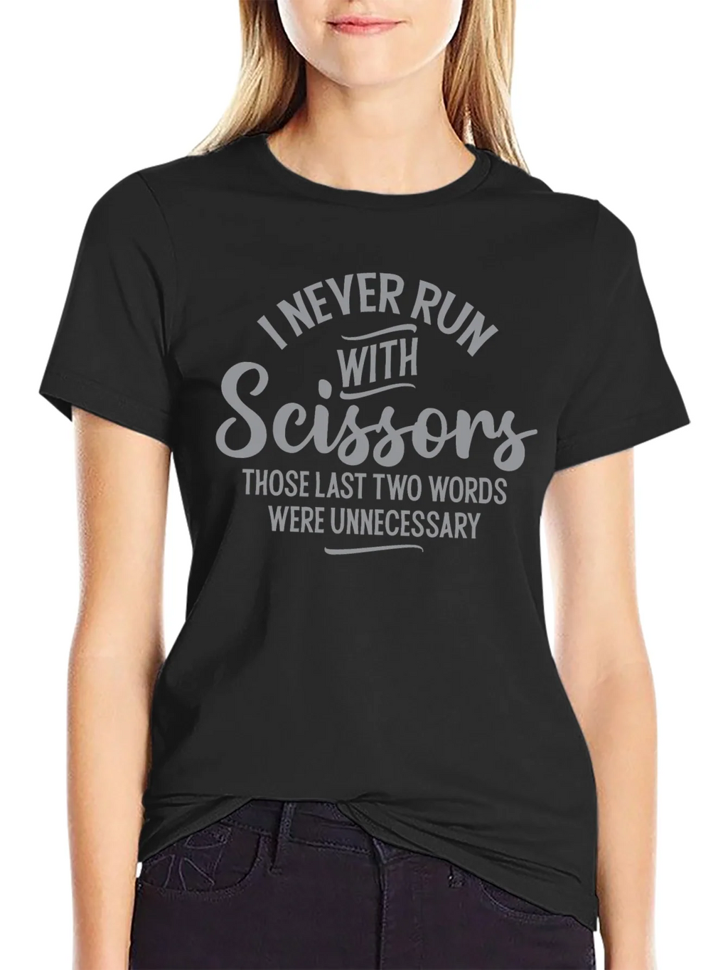 I Never Run With Scissors Graphic Tee product image 5
