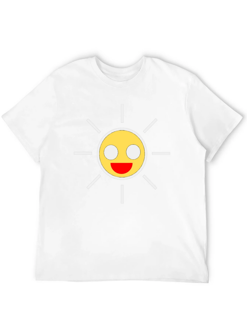 Smiley Sun Graphic Black T-Shirt product image 3