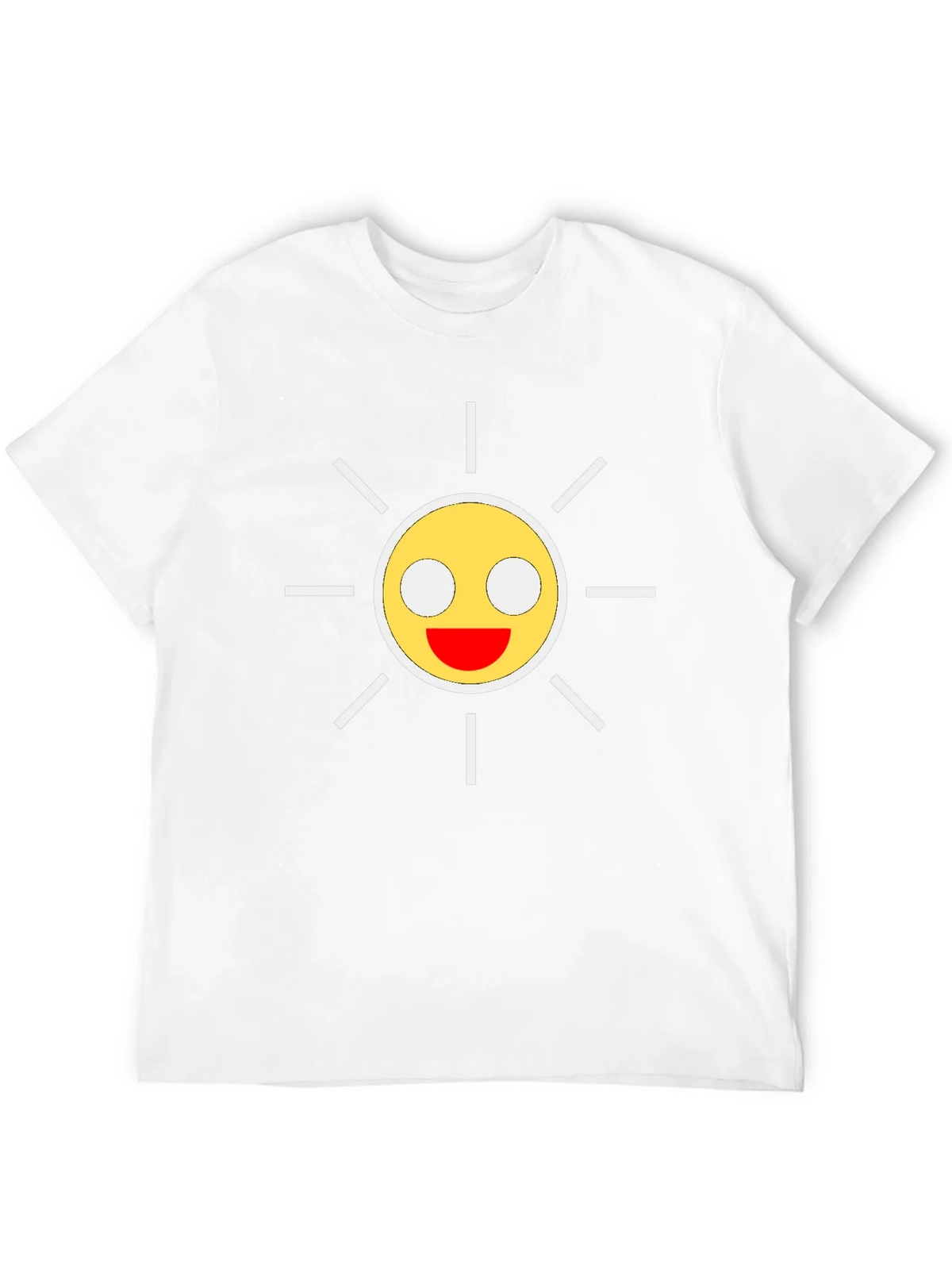 Smiley Sun Graphic Black T-Shirt product image 3