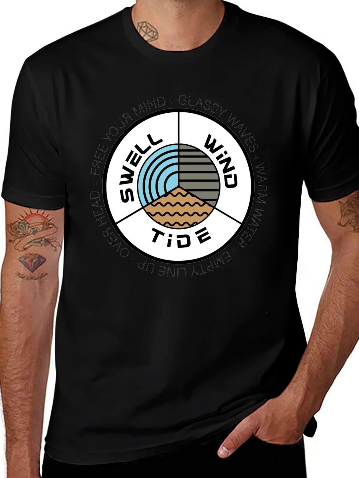Swell Wind Tide Graphic Tee product image 1