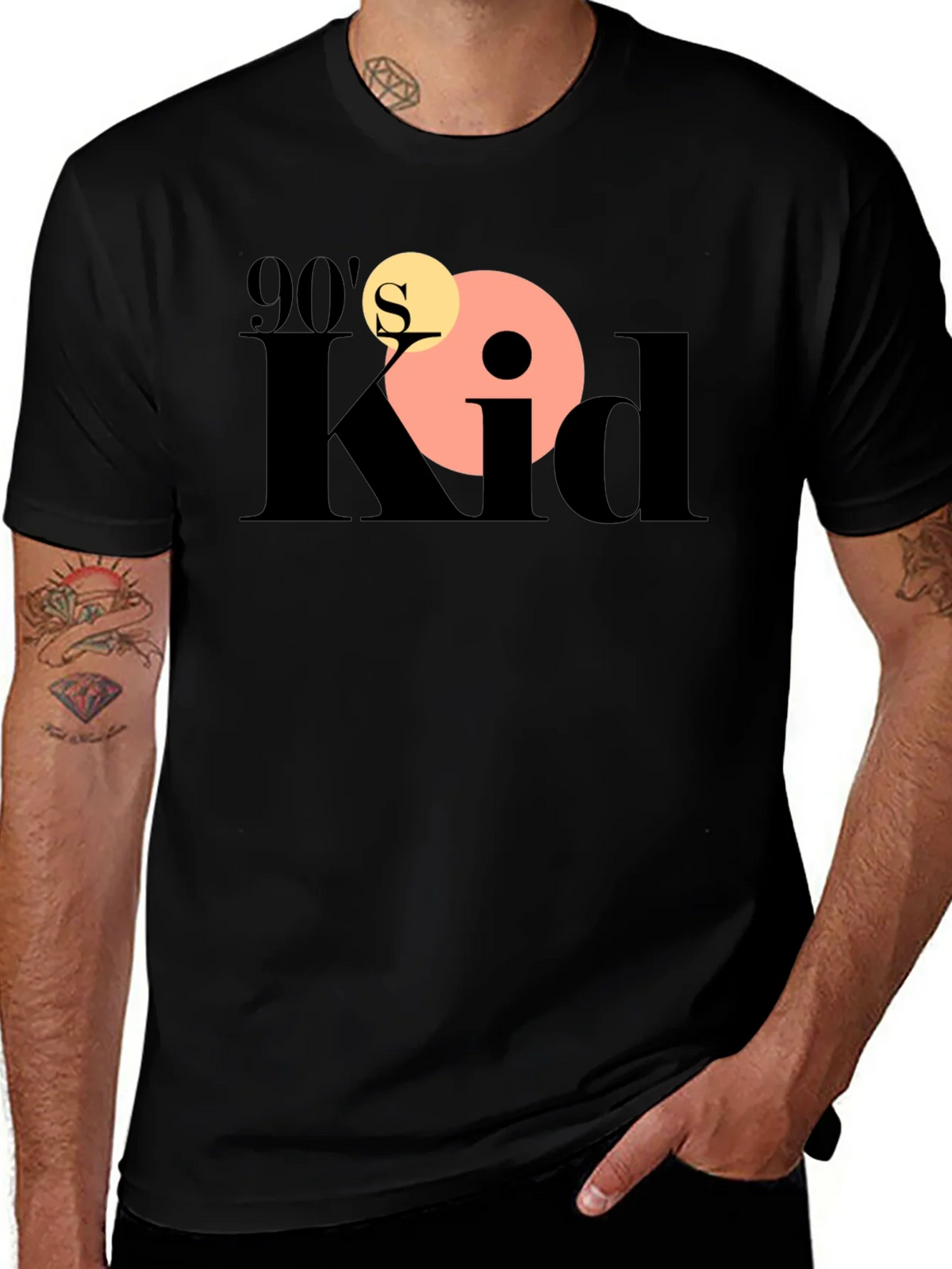 90s Kid Graphic Tee - Black product image 1