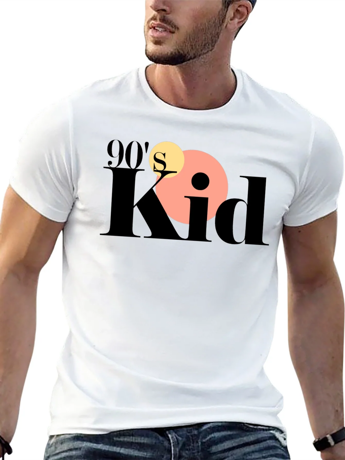 90s Kid Graphic Tee - Black product image 4