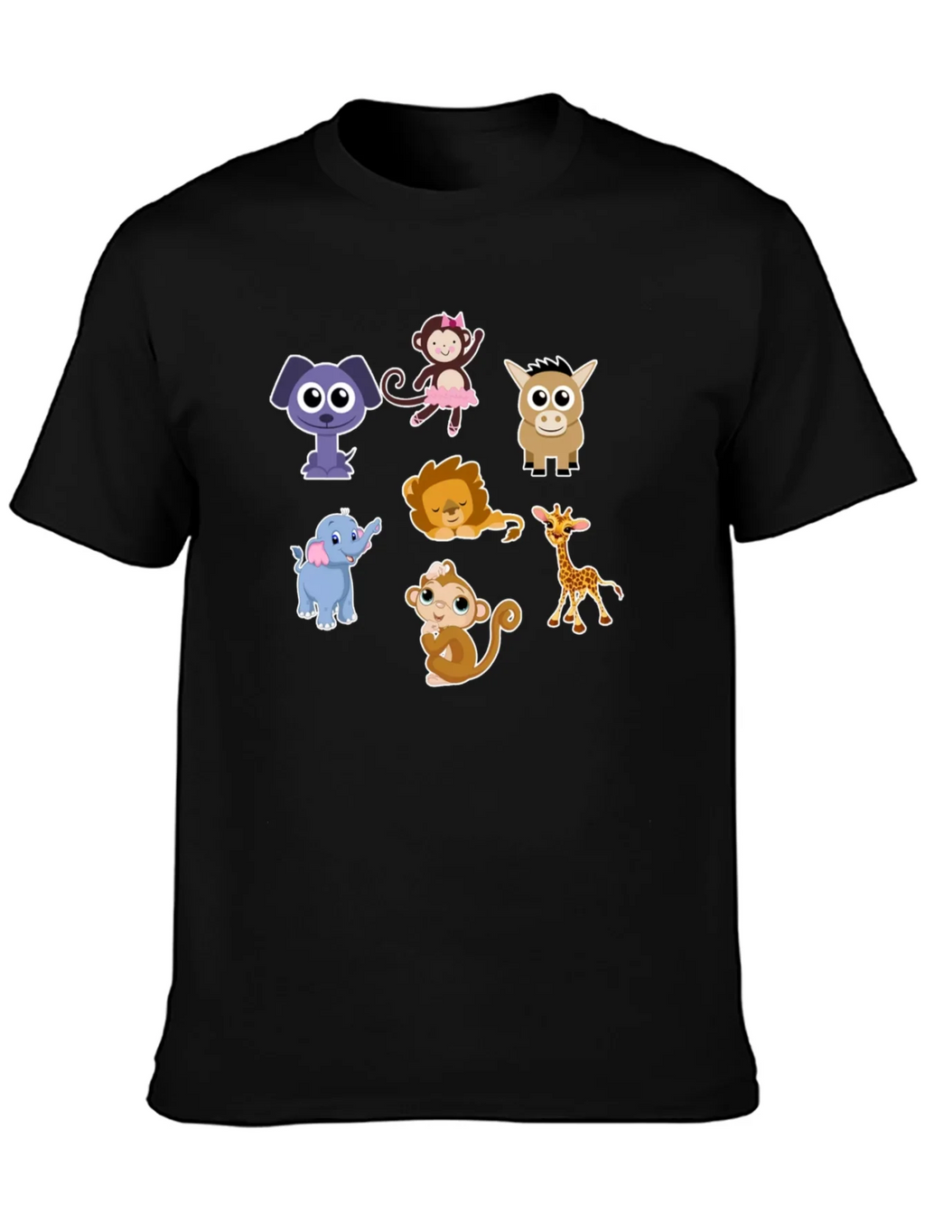 Cute Cartoon Animals Graphic Tee product image 6