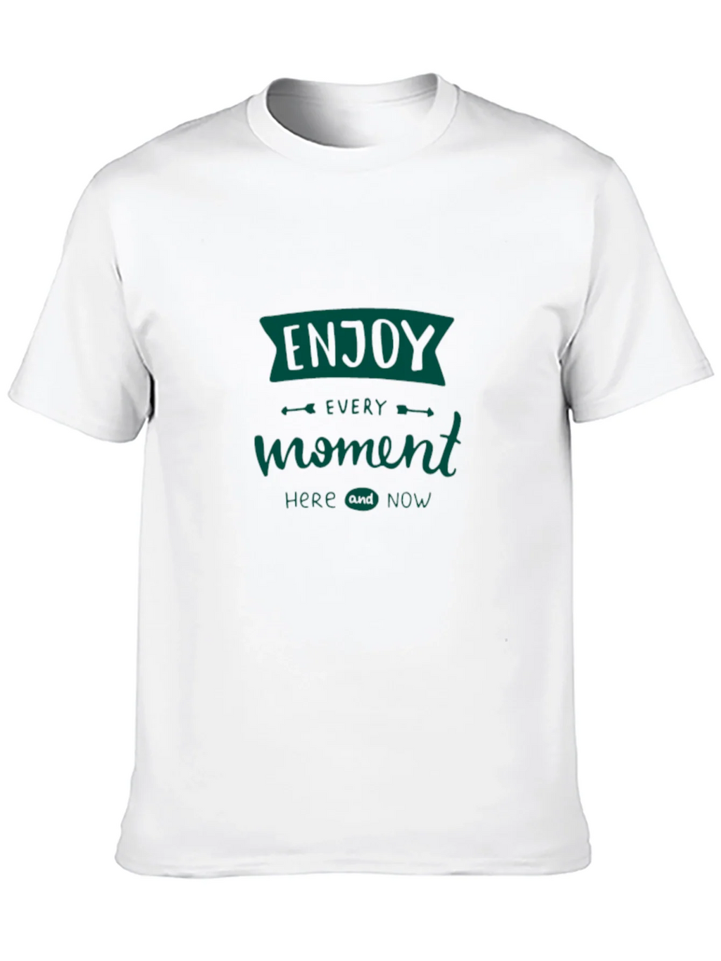 Enjoy Every Moment Tee - Black Graphic T-Shirt product image 12