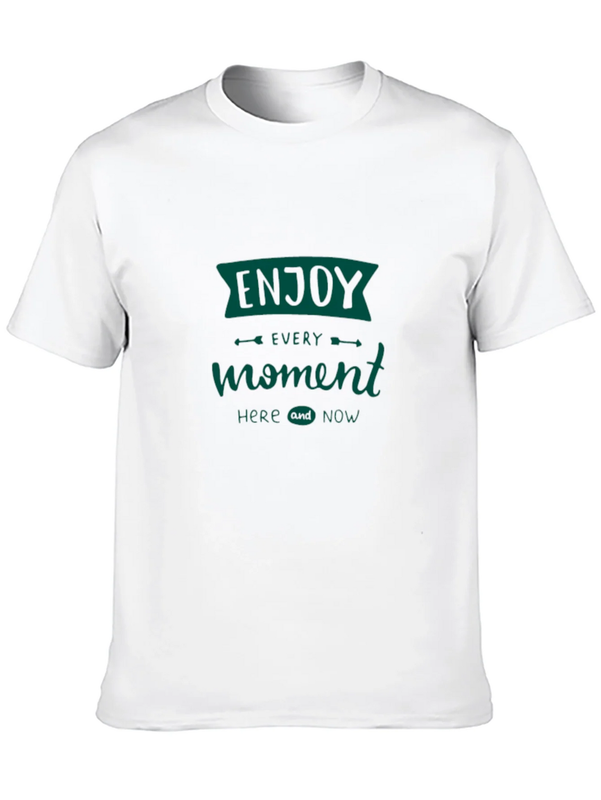 Enjoy Every Moment Tee - Black Graphic T-Shirt product image 12