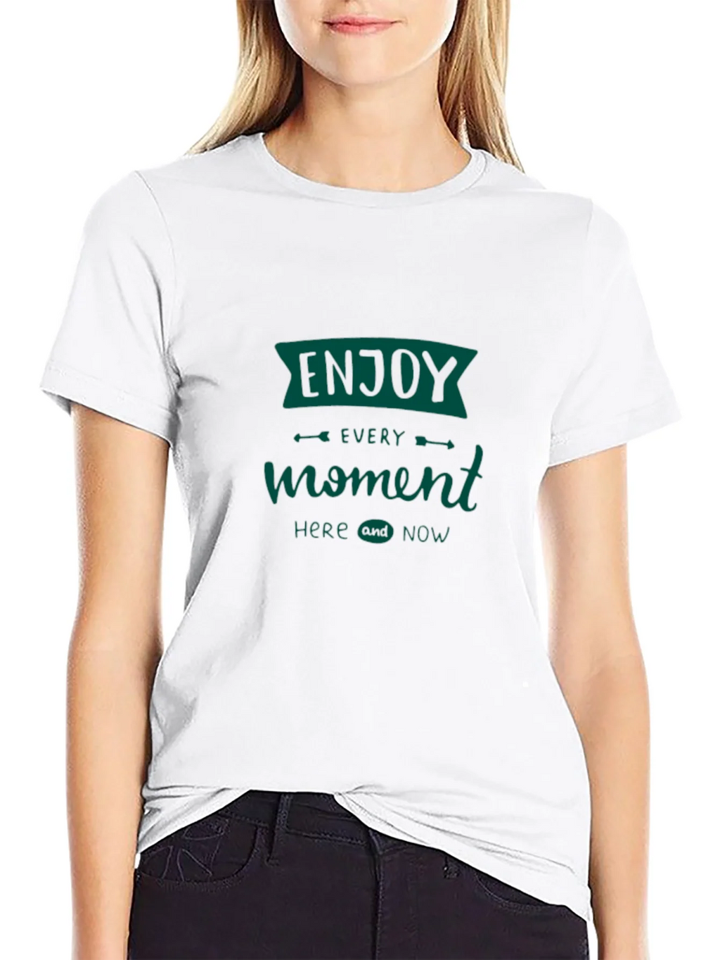 Enjoy Every Moment Tee - Black Graphic T-Shirt product image 11