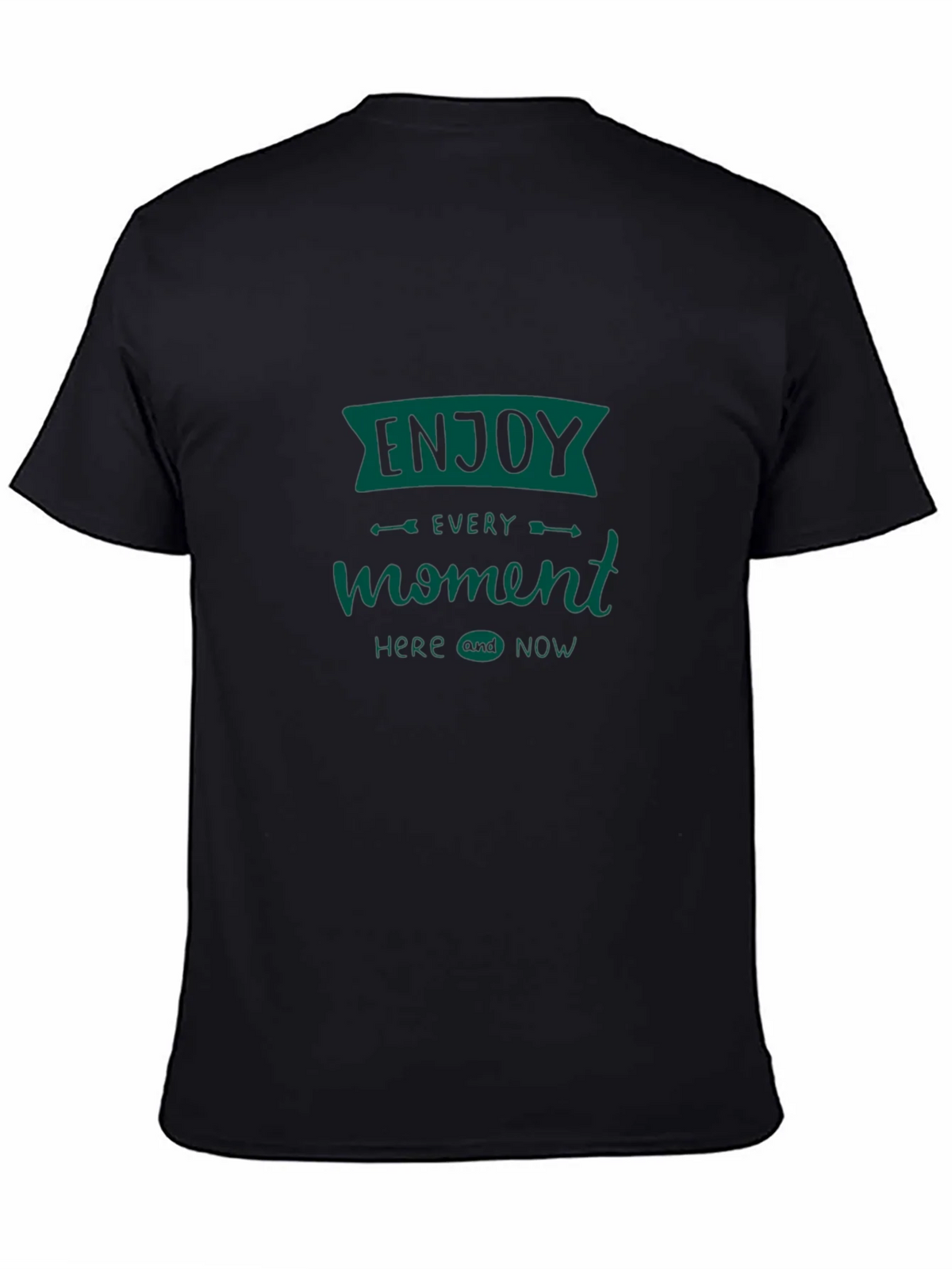 Enjoy Every Moment Tee - Black Graphic T-Shirt product image 7