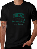 Enjoy Every Moment Tee - Black Graphic T-Shirt product image 1