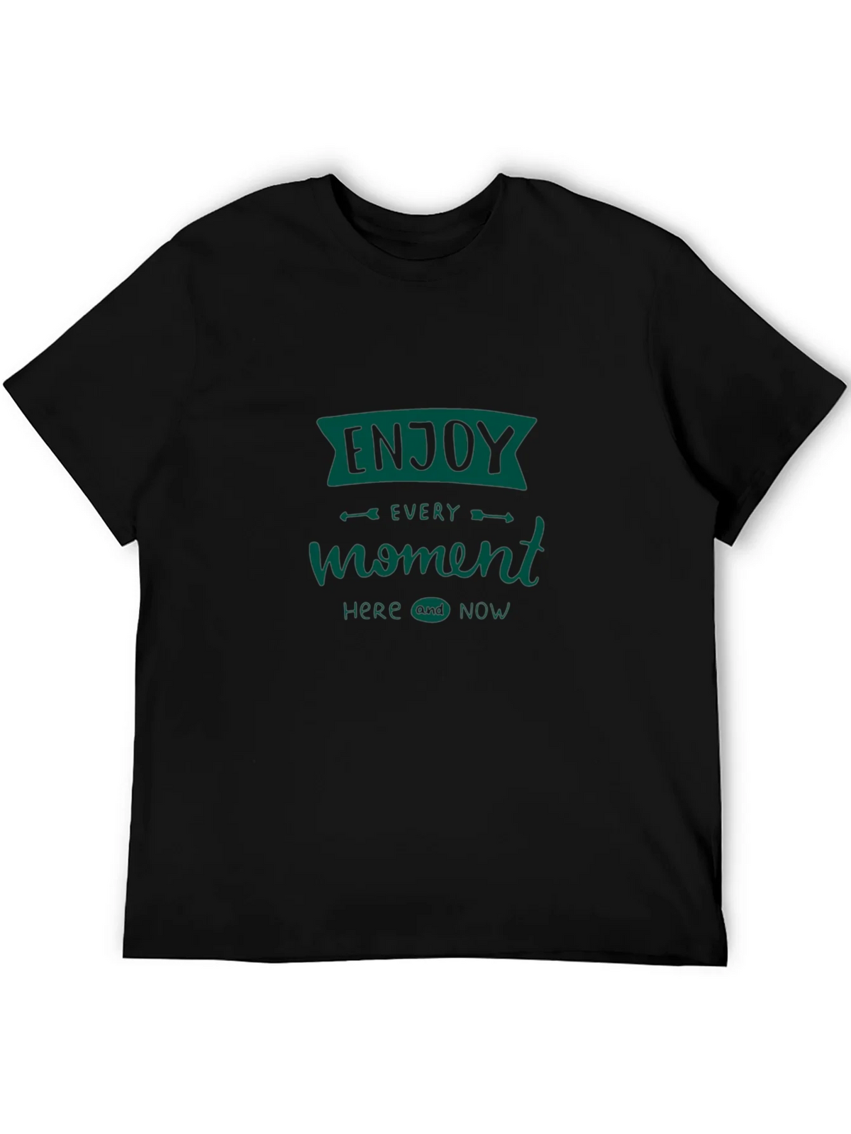 Enjoy Every Moment Tee - Black Graphic T-Shirt product image 8