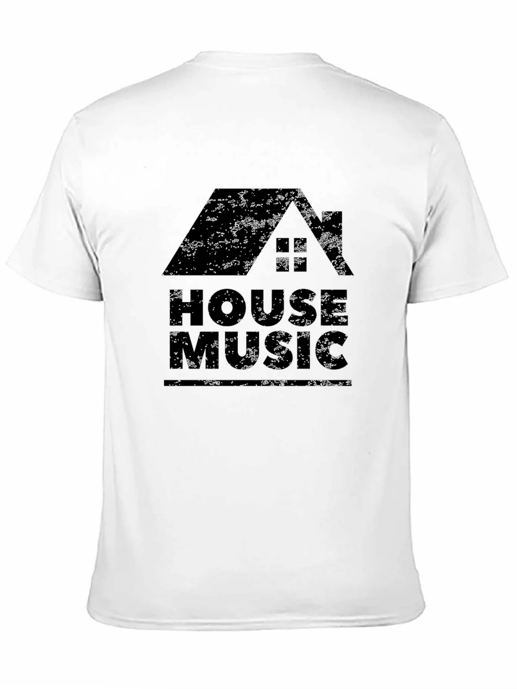 House Music Graphic T-Shirt - Distressed Design product image 2