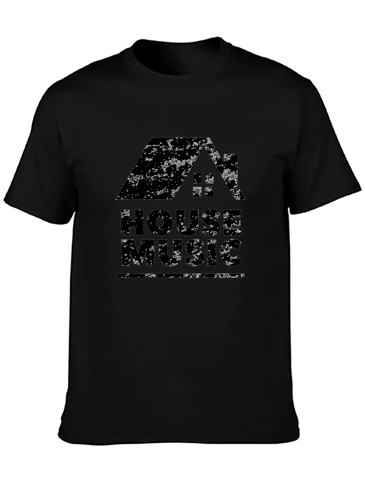 House Music Graphic T-Shirt - Distressed Design product image 6