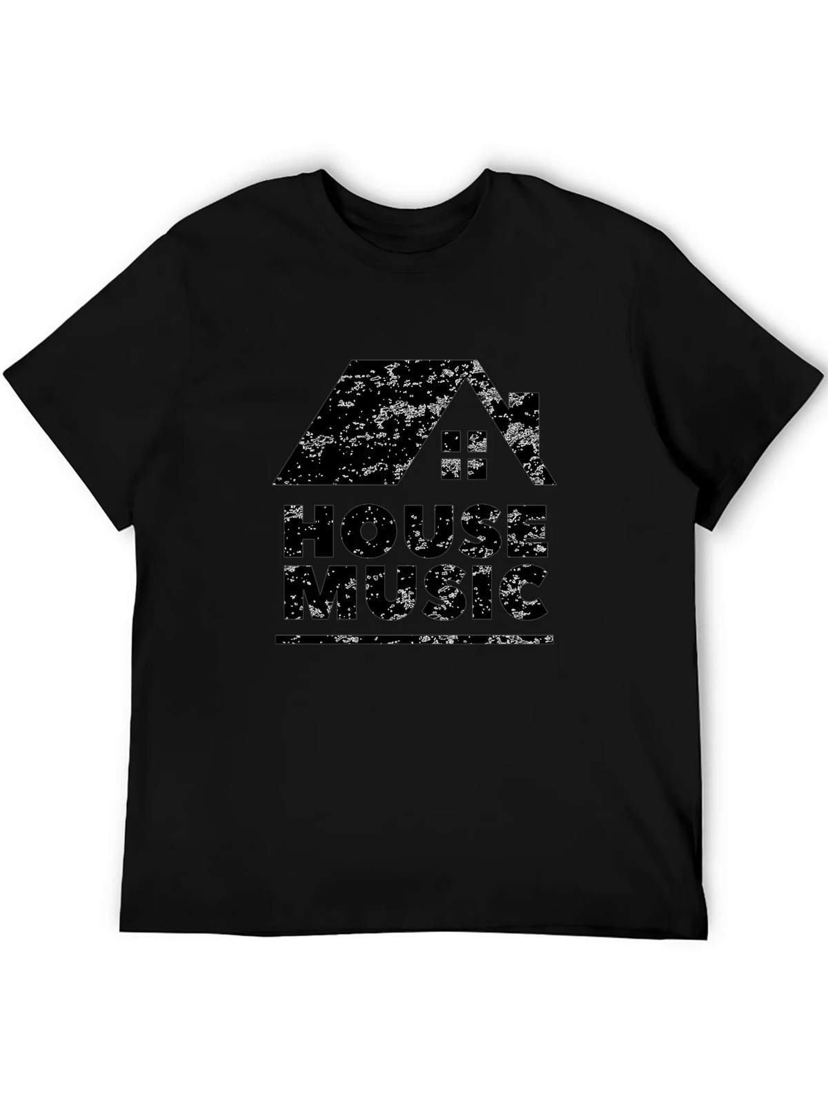 House Music Graphic T-Shirt - Distressed Design product image 8