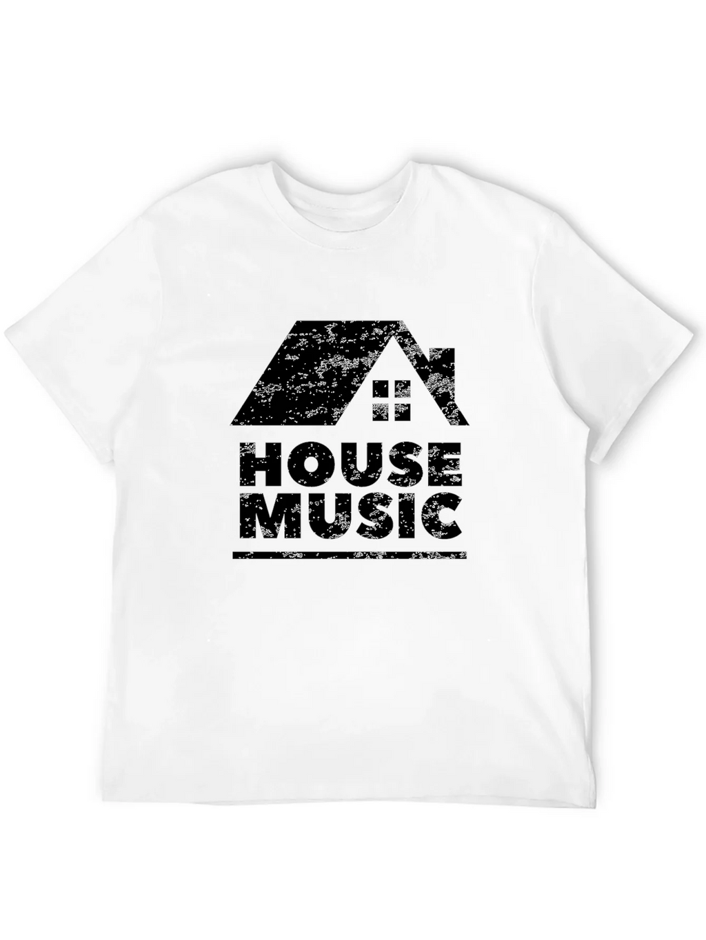 House Music Graphic T-Shirt - Distressed Design product image 3