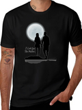 Romantic Moonlit Couple T-Shirt - I Love You The Mostest product image 1