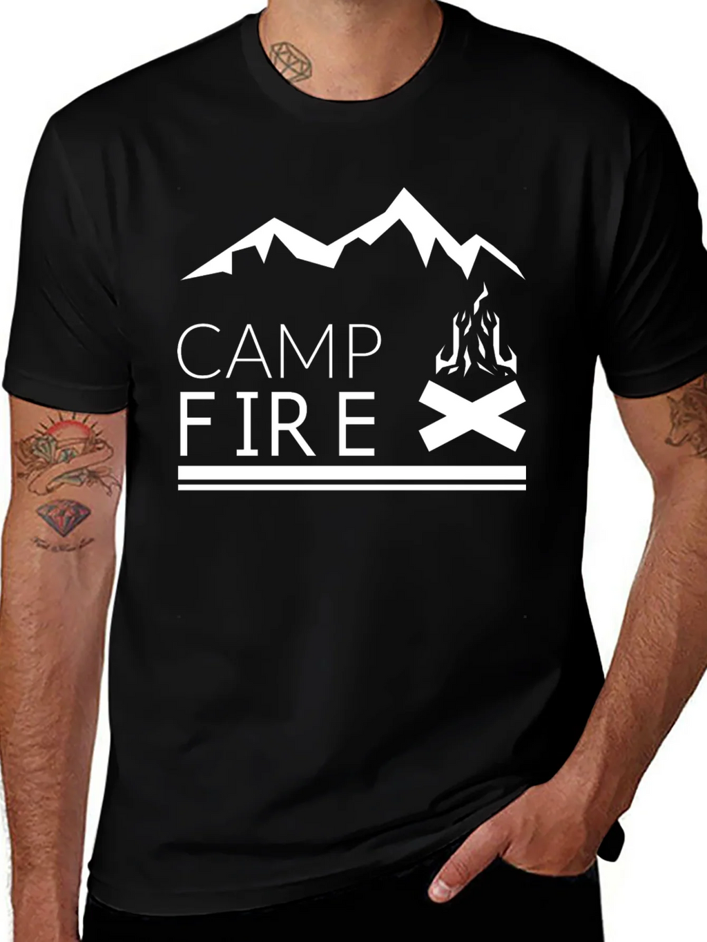 Campfire Graphic T-Shirt - Outdoor Adventure product image 1