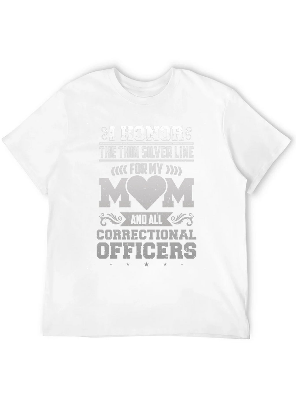I Honor the Thin Silver Line Correctional Officer T-Shirt product image 3