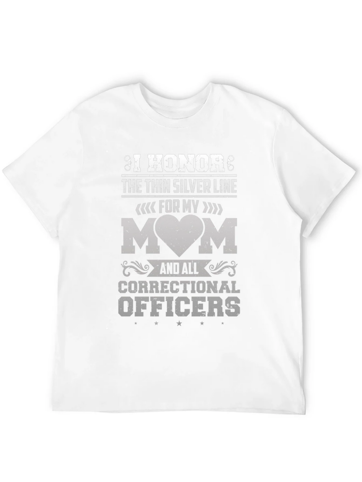 I Honor the Thin Silver Line Correctional Officer T-Shirt product image 3